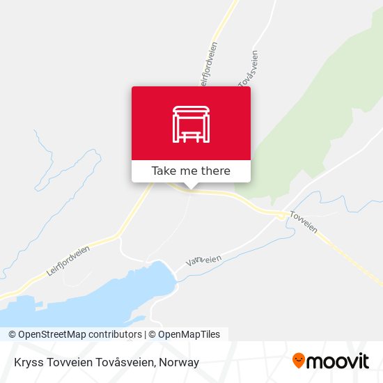 Kryss Tovveien Tovåsveien map
