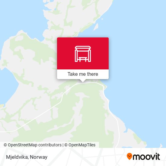 Mjeldvika map