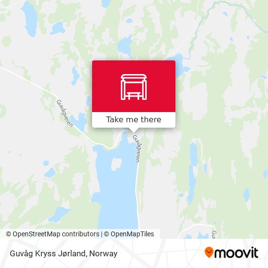 Guvåg Kryss Jørland map