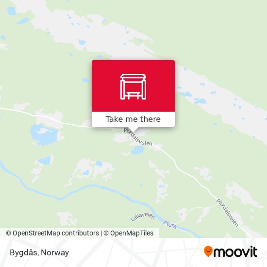 Bygdås map