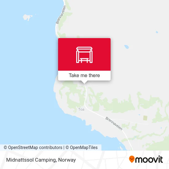 Midnattssol Camping map