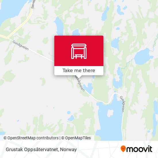 Grustak Oppsåtervatnet map