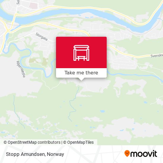 Stopp Amundsen map