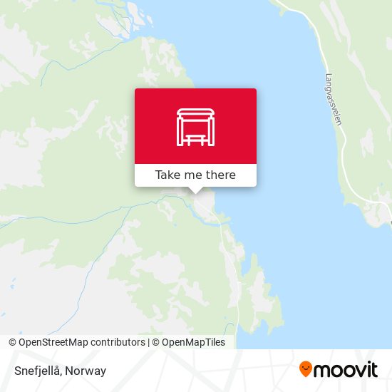 Snefjellå map