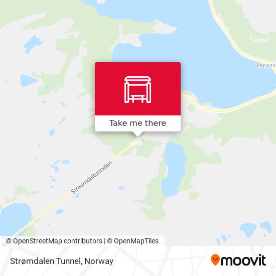 Strømdalen Tunnel map