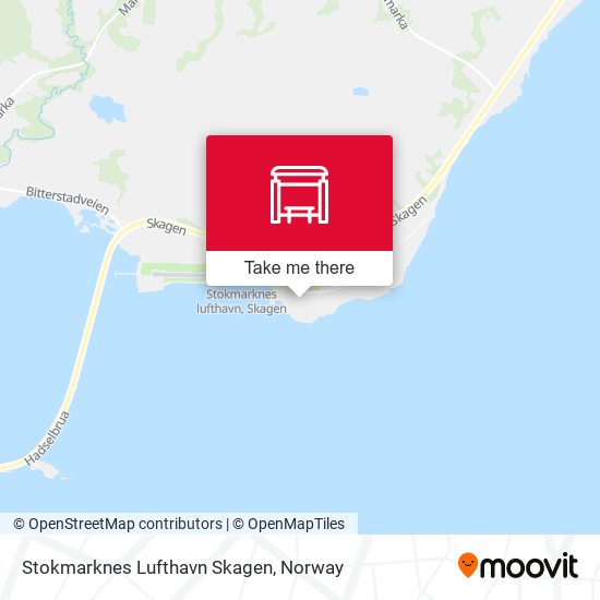 Stokmarknes Lufthavn Skagen map