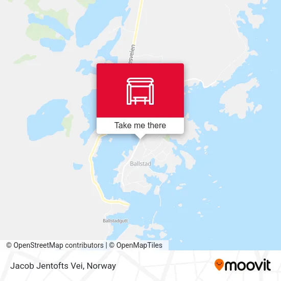 Jacob Jentofts Vei map