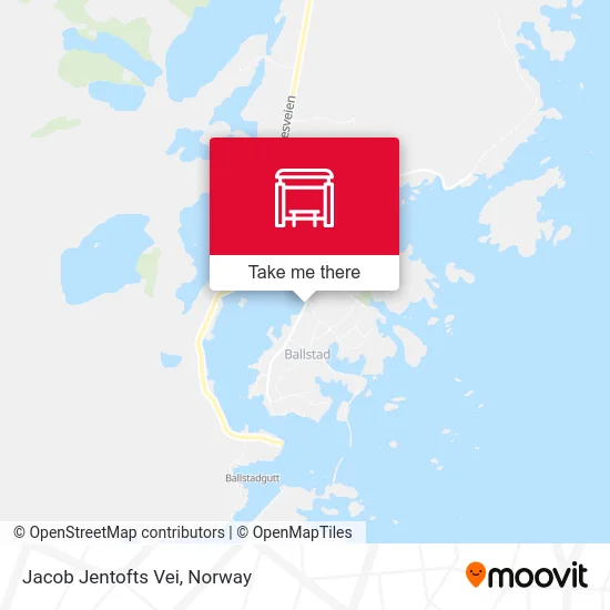 Jacob Jentofts Vei map