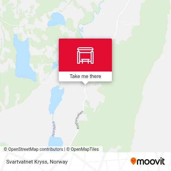 Svartvatnet Kryss map