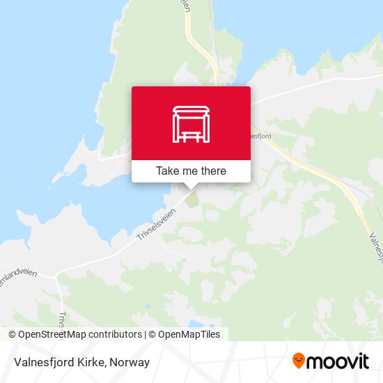 Valnesfjord Kirke map