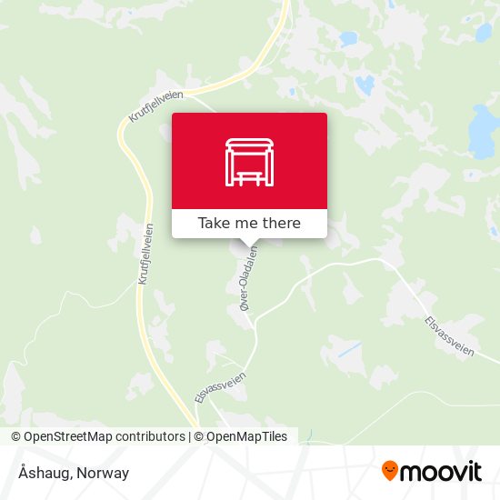 Åshaug map