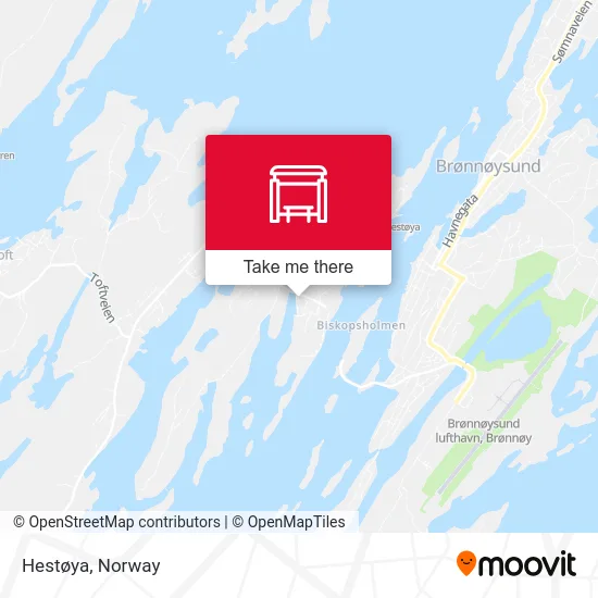 Hestøya map