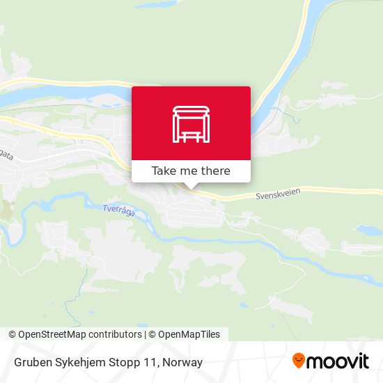 Gruben Sykehjem Stopp 11 map