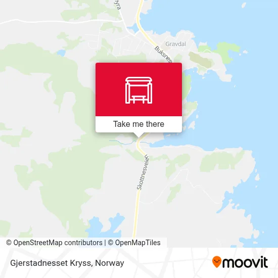 Gjerstadnesset Kryss map