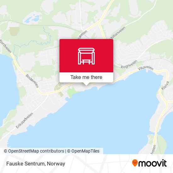 Fauske Sentrum map