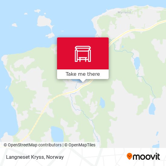 Langneset Kryss map