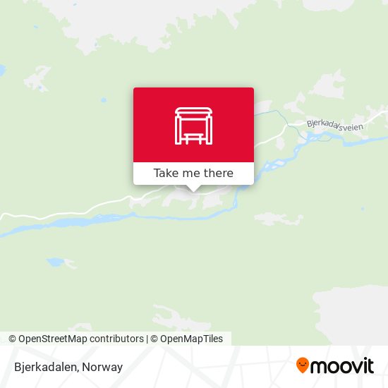 Bjerkadalen map