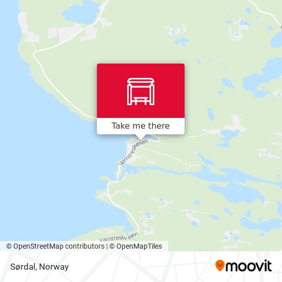 Sørdal map