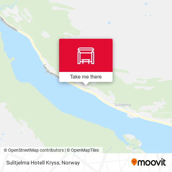 Sulitjelma Hotell Kryss map