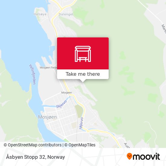 Åsbyen Stopp 32 map