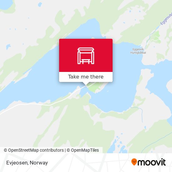 Evjeosen map