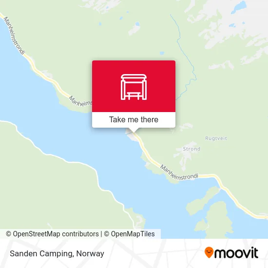 Sanden Camping map
