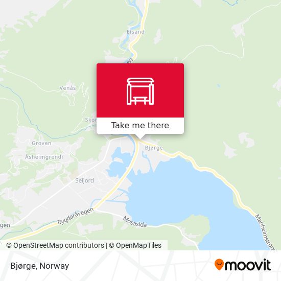 Bjørge map