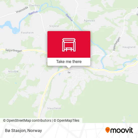 Bø Stasjon map