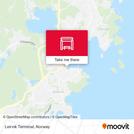 Leirvik Terminal map