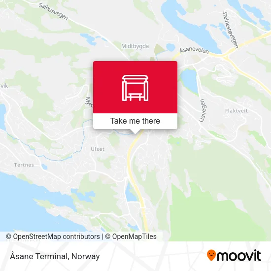 Åsane Terminal map