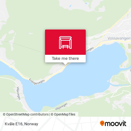 Kvåle E16 map