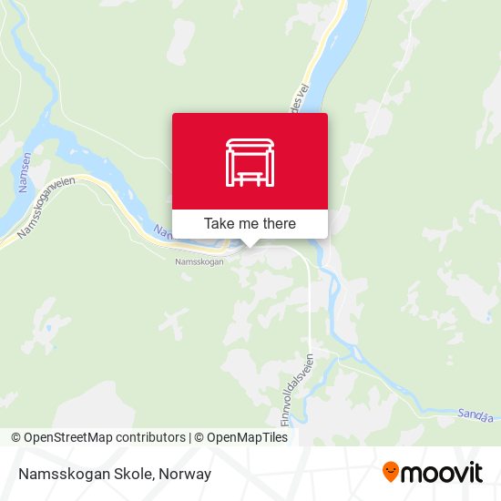 Namsskogan Skole map