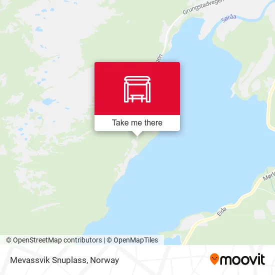 Mevassvik Snuplass map