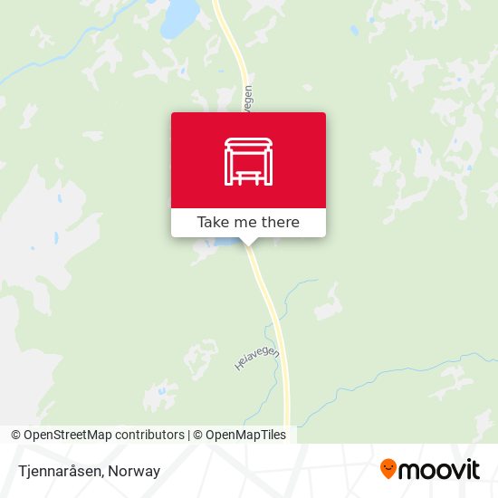 Tjennaråsen map