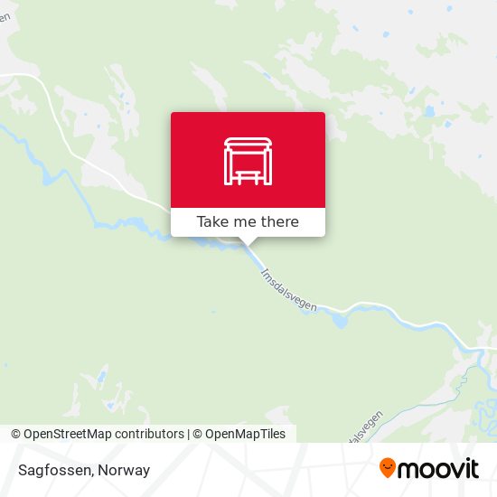 Sagfossen map