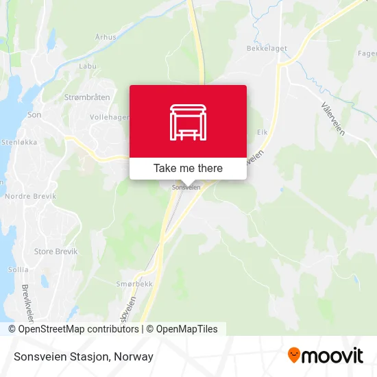 Sonsveien Stasjon map