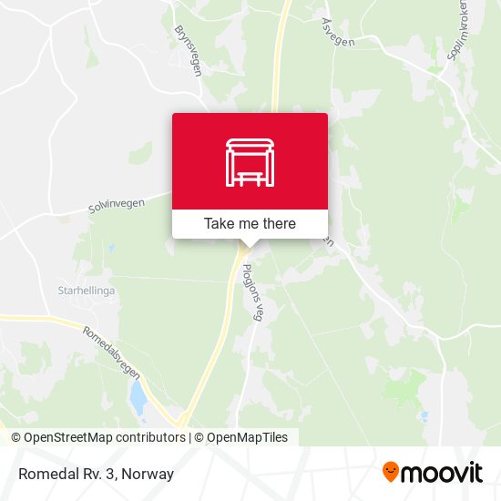 Romedal Rv. 3 map