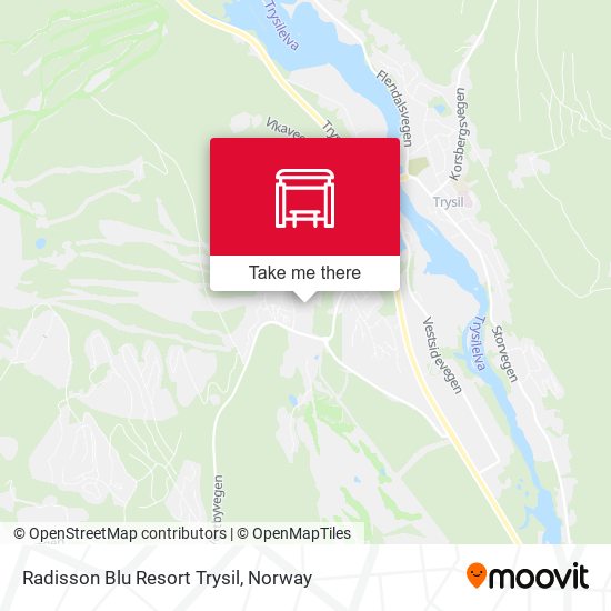 Radisson Blu Resort Trysil map