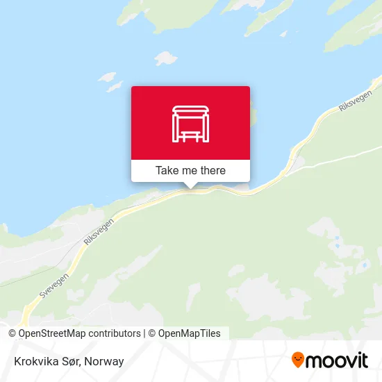 Krokvika Sør map