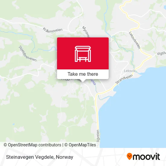 Steinavegen Vegdele map