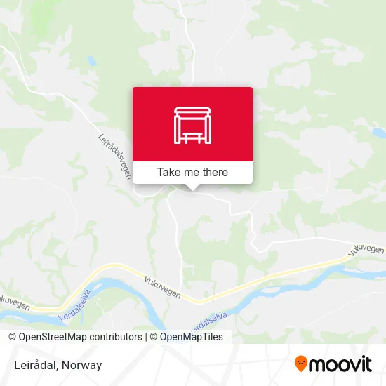 Leirådal map