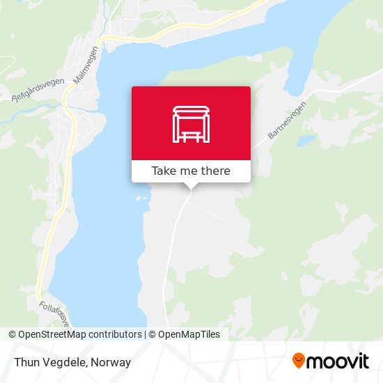 Thun Vegdele map