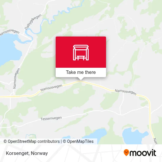 Korsenget map