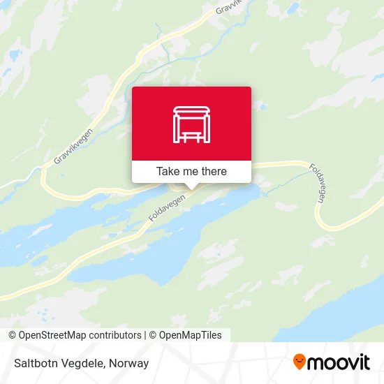 Saltbotn Vegdele map