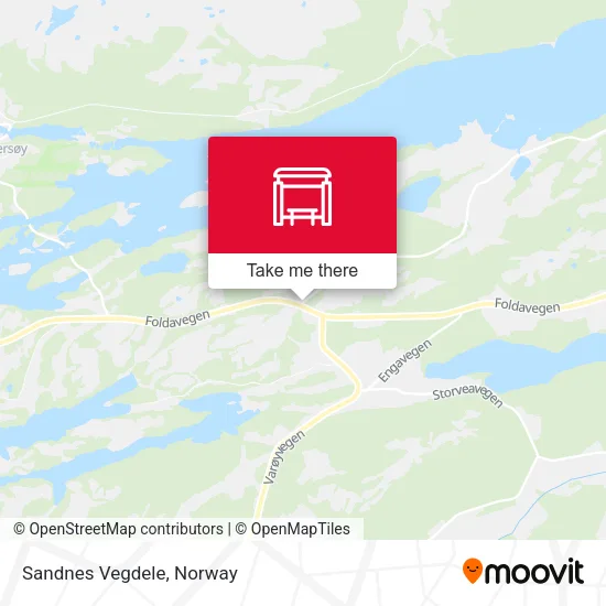 Sandnes Vegdele map