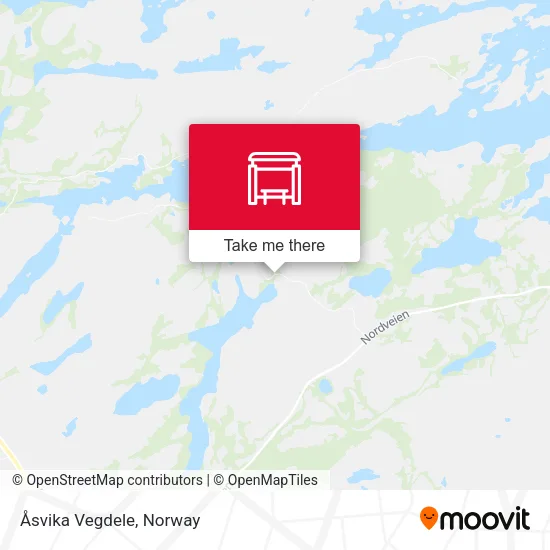 Åsvika Vegdele map