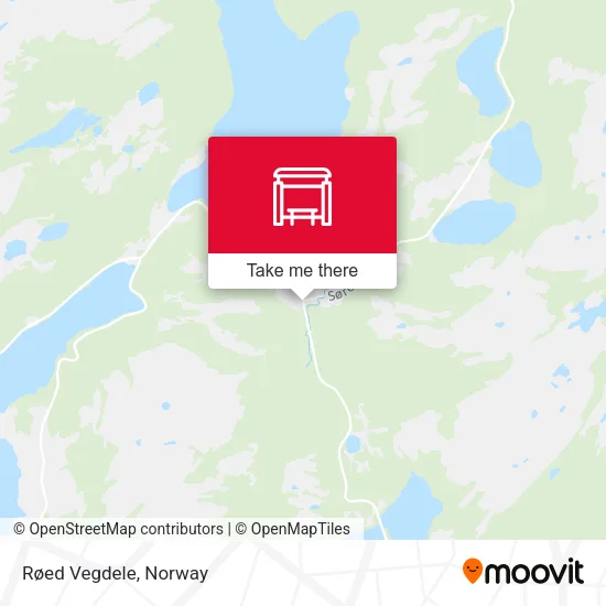 Røed Vegdele map