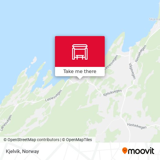 Kjelvik map