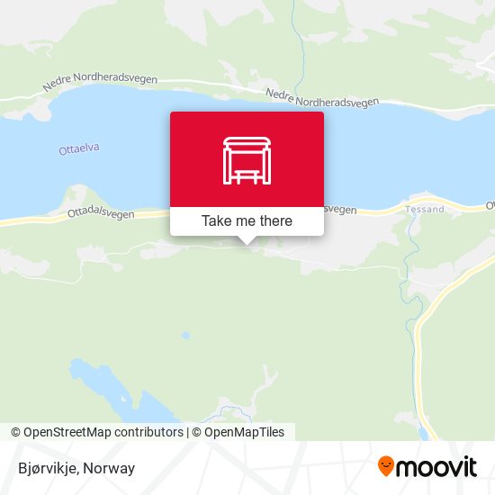 Bjørvikje map