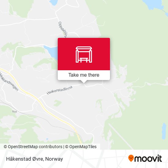 Håkenstad Øvre map